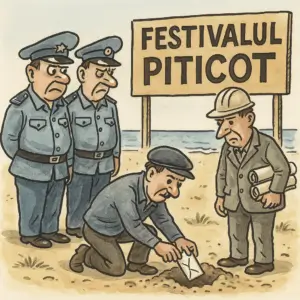 militienii supravegheaza actiunile infractorilor