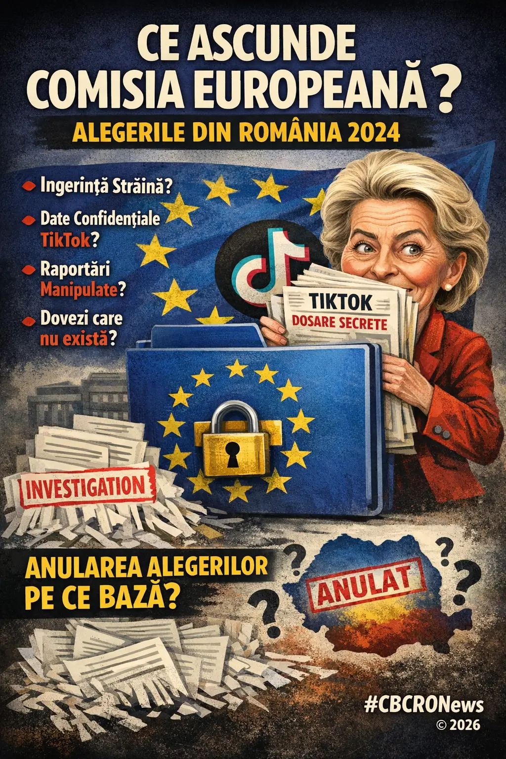 Ursula von der Leyen și Comisia Europeană – ancheta TikTok privind alegerile din România